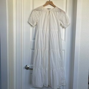Madewell white cotton Maxi dress